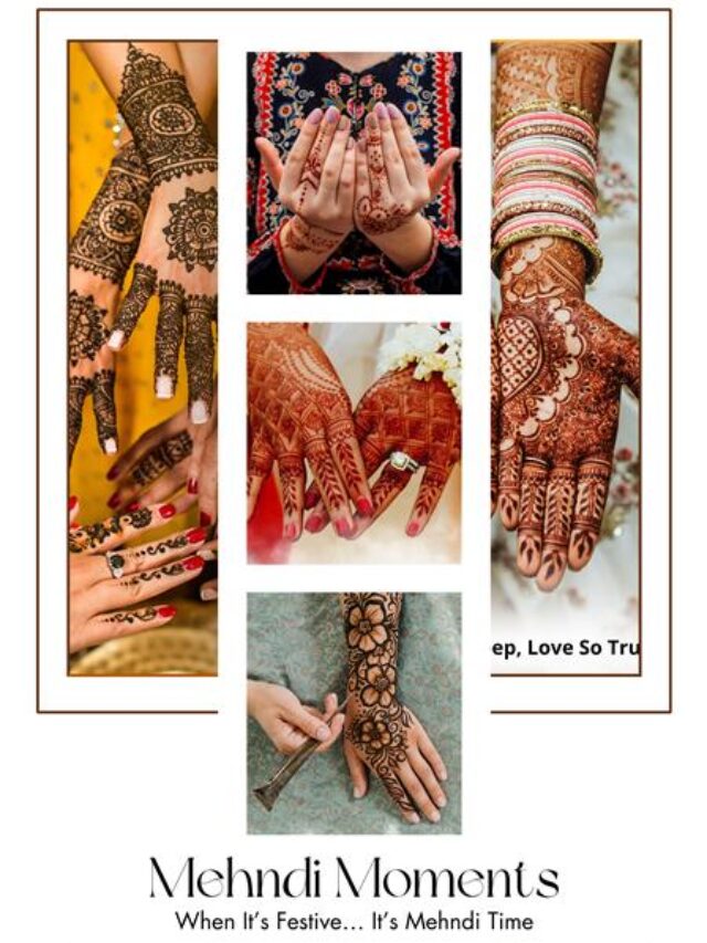 Fresh hand decorated with Arabic mehndi design