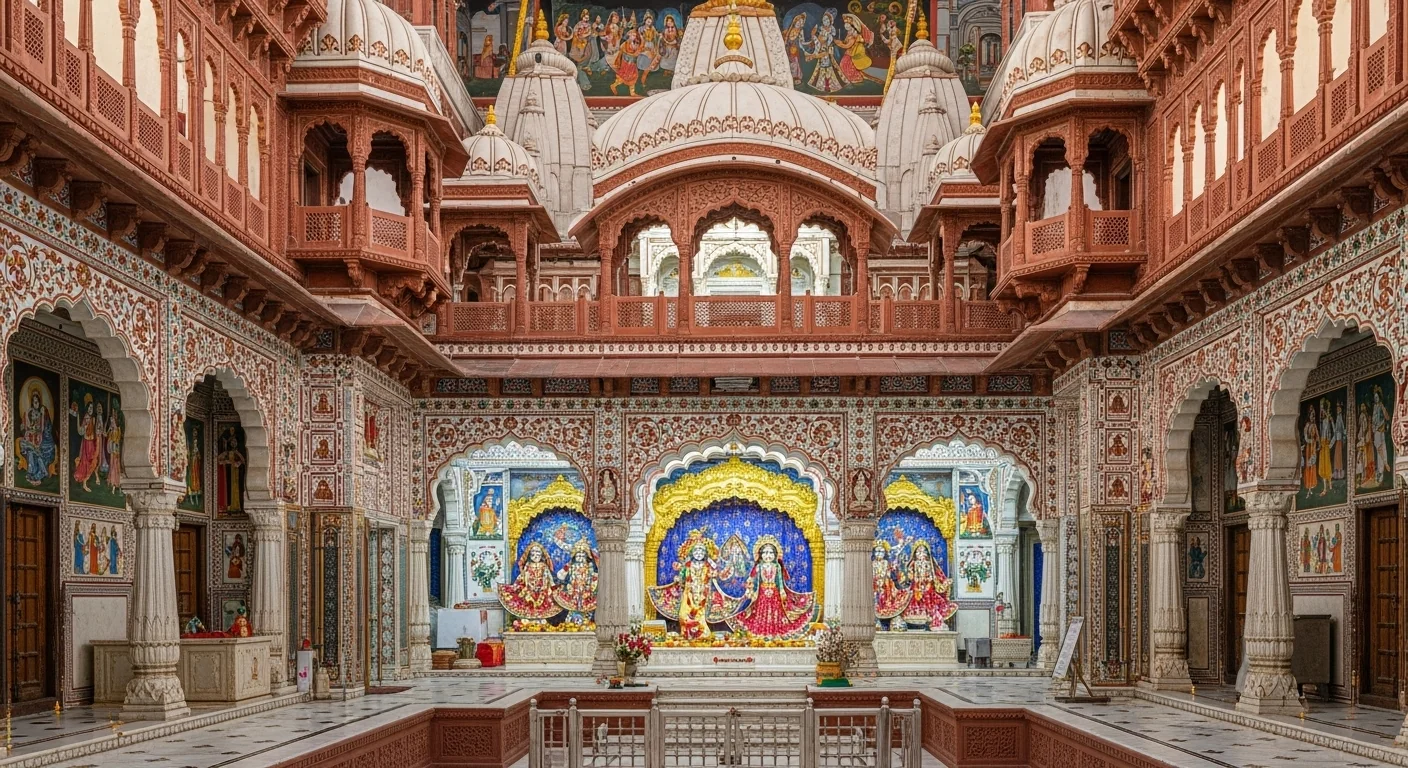 Architecture of the Radha Rani Temple