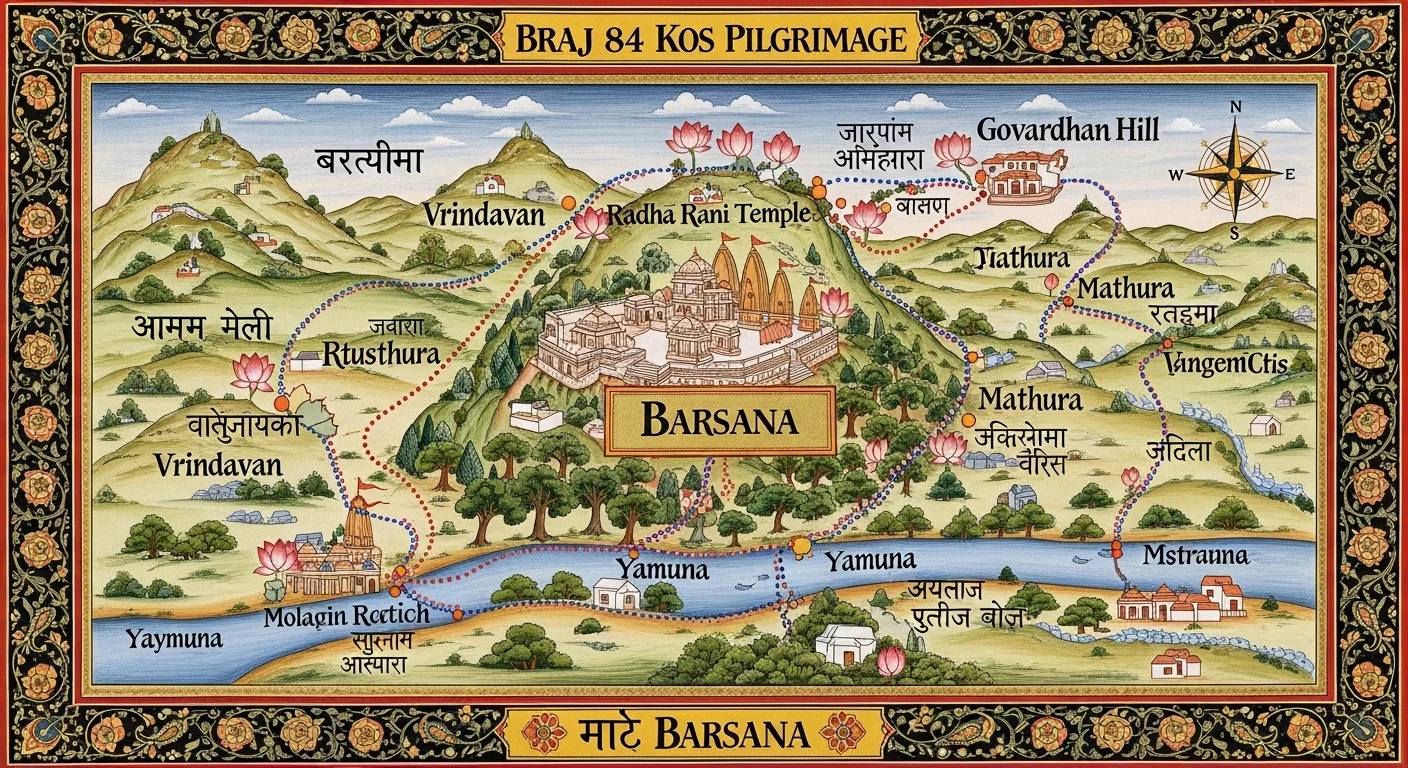 Barsana’s Place in the Braj 84 Kos Yatra