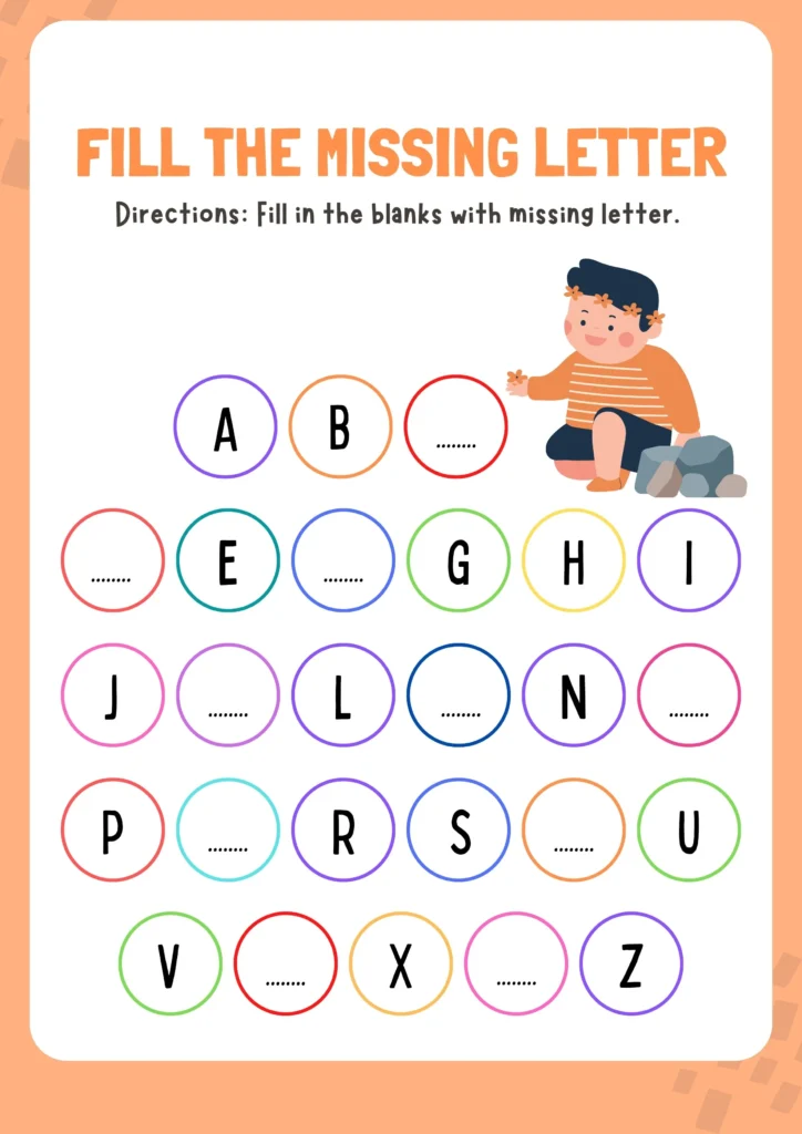 Fill in Missing Alphabet