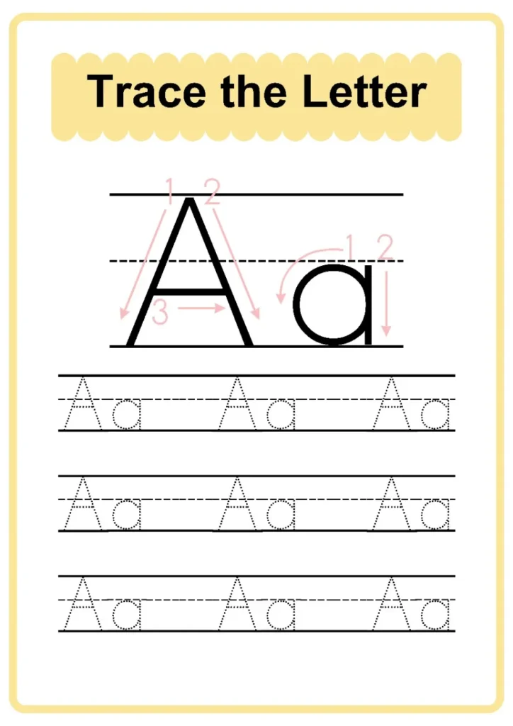 Alphabet Tracing Trace The Letter Worksheet