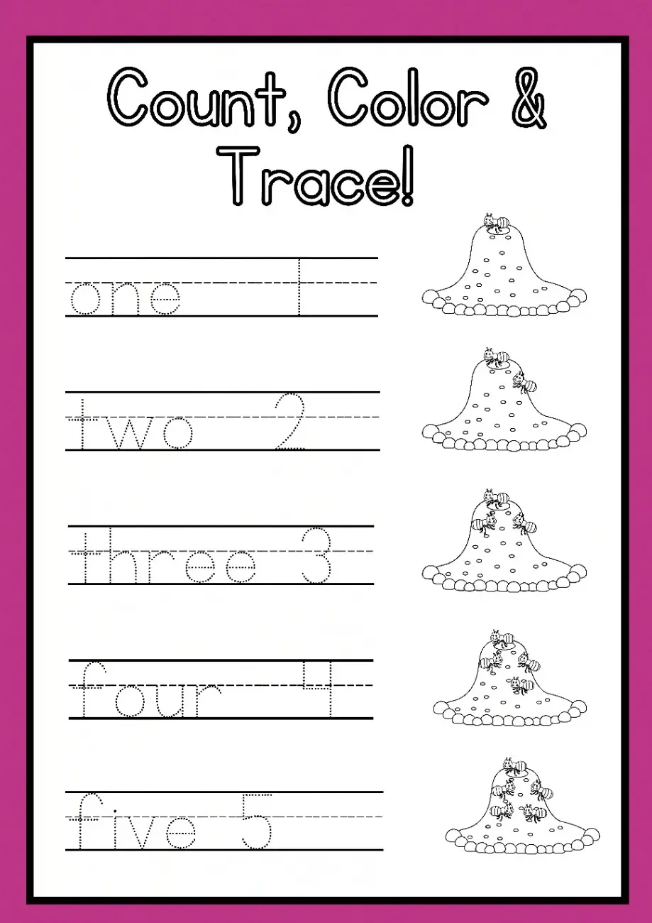 Tracing Number Worksheets_ Trace The Numbers