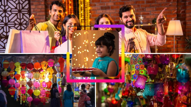 Bright-lamps-and-decorations-Diwali