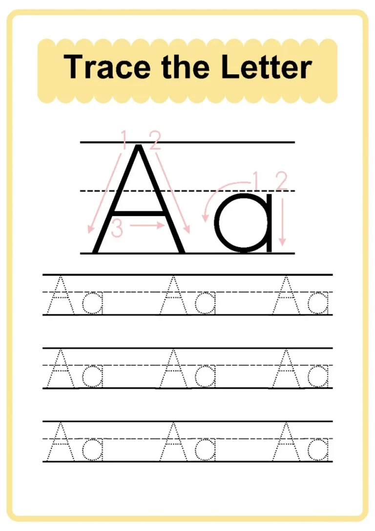 Alphabet Tracing Trace The Letter Worksheet