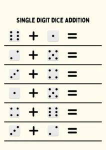 Dice Digit Addition Add Given Dice Digits