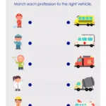 Match Profession Worksheet_ Match profession to the right vehicle